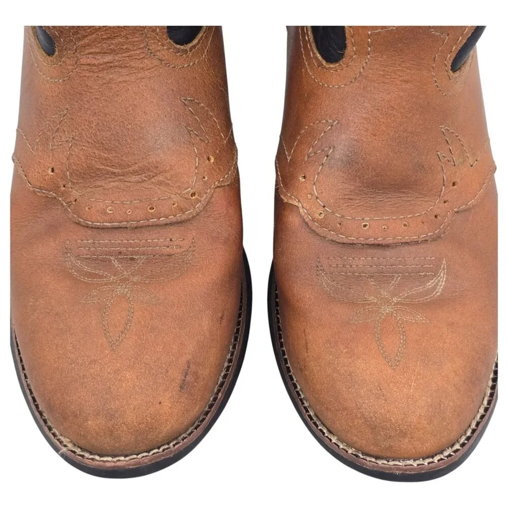 Tony Lama Crazy Horse 5D Western Boots Leather Brown 10